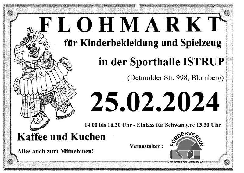 Flohmarkt in der Mehrzweckhalle Istrup