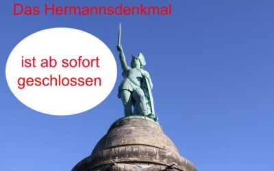 Das Hermannsdenkmal ist ab sofort geschlossen