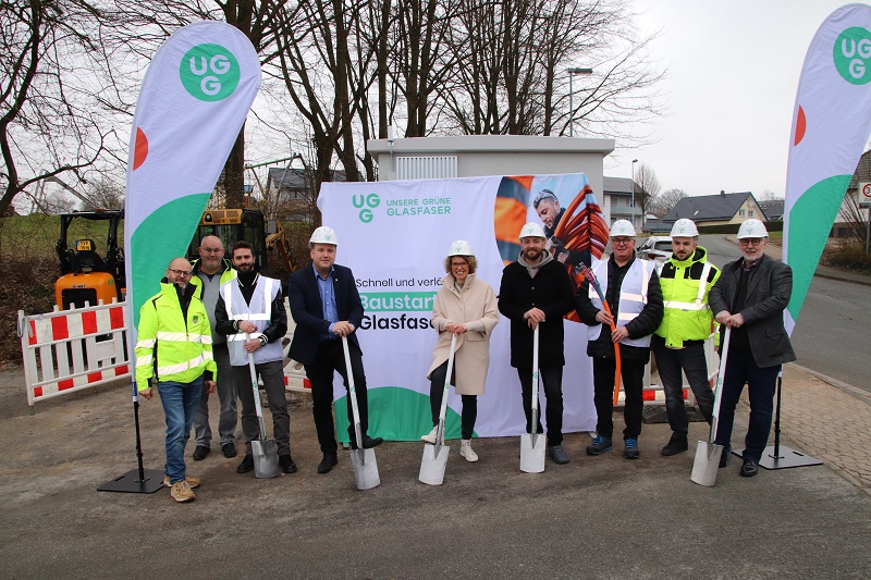 Startschuss für Glasfaserausbau in Blomberg durch Unsere Grüne Glasfaser