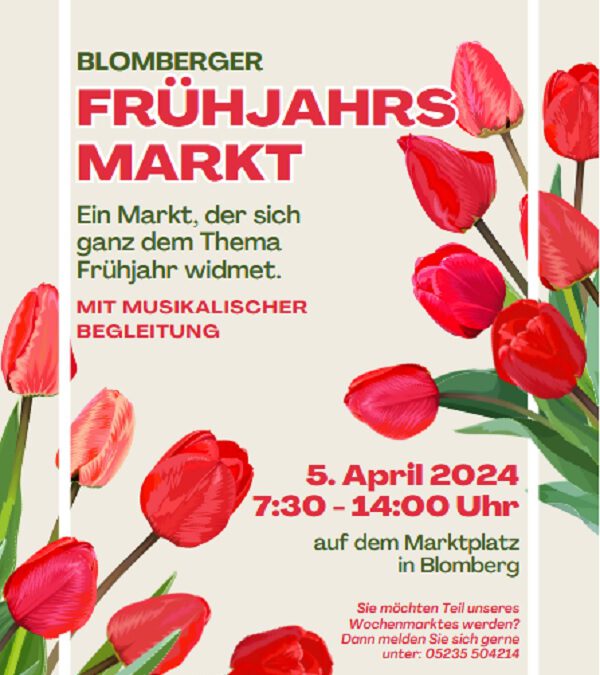 Frühjahrsmarkt begrüßt in Blomberg den Frühling