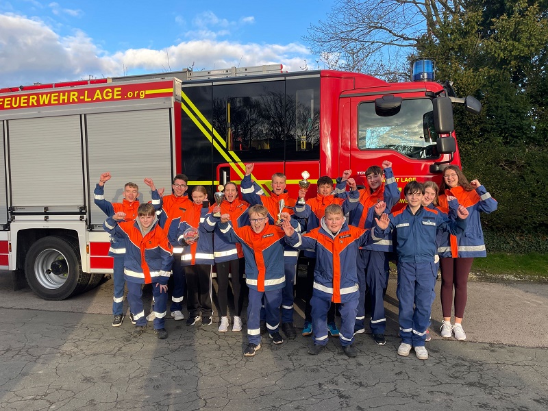 JF Cappel gewinnt den Volkslauf der Lippischen Jugendfeuerwehren in Heiden