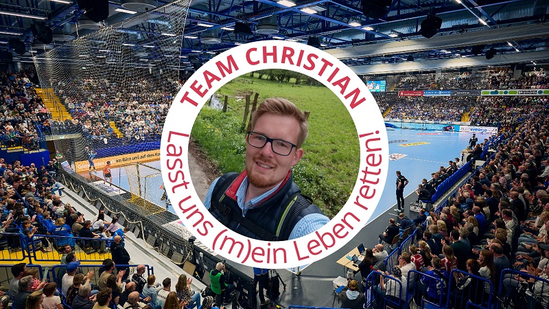 DKMS-Registrierungsaktion beim TBV-Heimspiel gegen Hannover: Christian sucht dich!