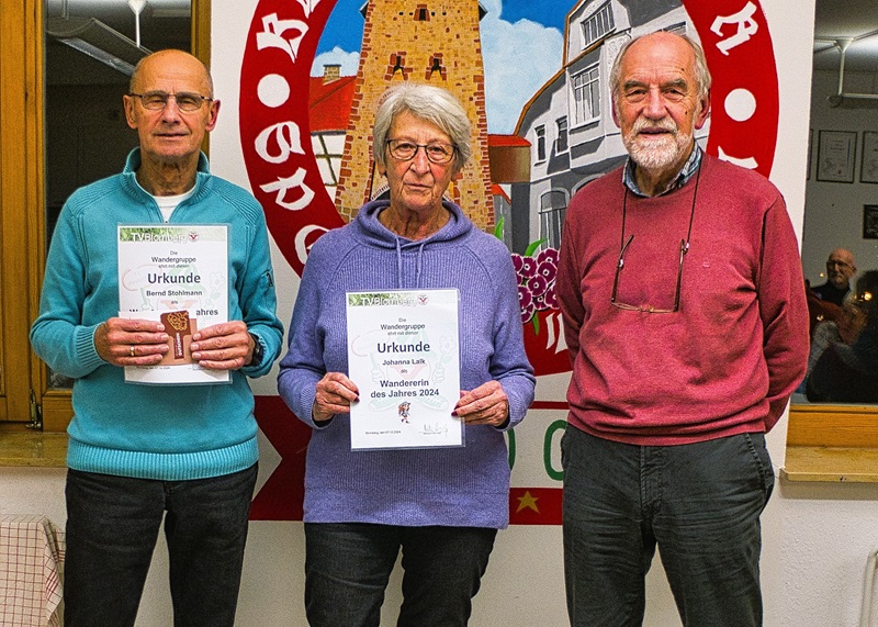 Johanna Lalk und Bernd Stohlmann Wanderer des Jahres