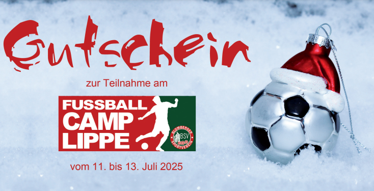 FussballCamp-Lippe: Termin steht, Gutscheine verfügbar