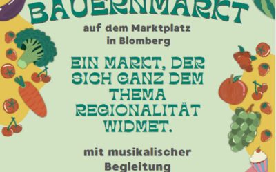 Wochenmarkt in Blomberg unter dem Motto „Regionaler Bauernmarkt“