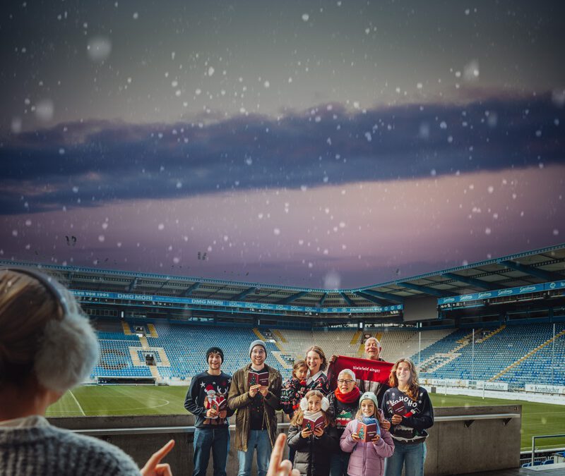 Bielefeld singt Weihnachtslieder im Stadion