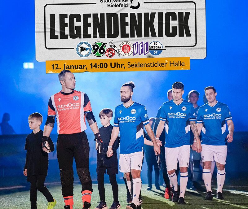 Arminia lädt zum Stadtwerke-Legendenkick