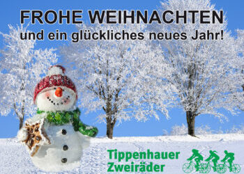 Weihnachtsgrüße von Tippenhauer Zweiräder (Betriebsferien)