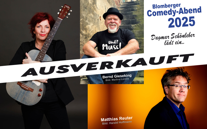 Ausverkauft!! Blomberger Comedy-Abend „Dagmar Schönleber lädt ein…“