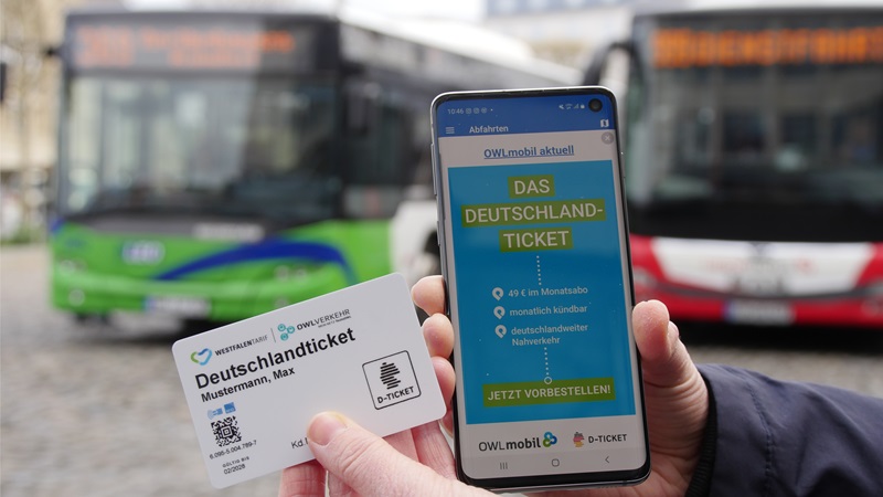 WestfalenTarif begrüßt Preisstabilität und Finanzierungszusage für D-Ticket