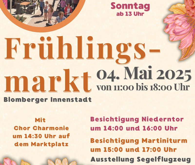 Blomberger Frühlingsmarkt zum Start in den Mai