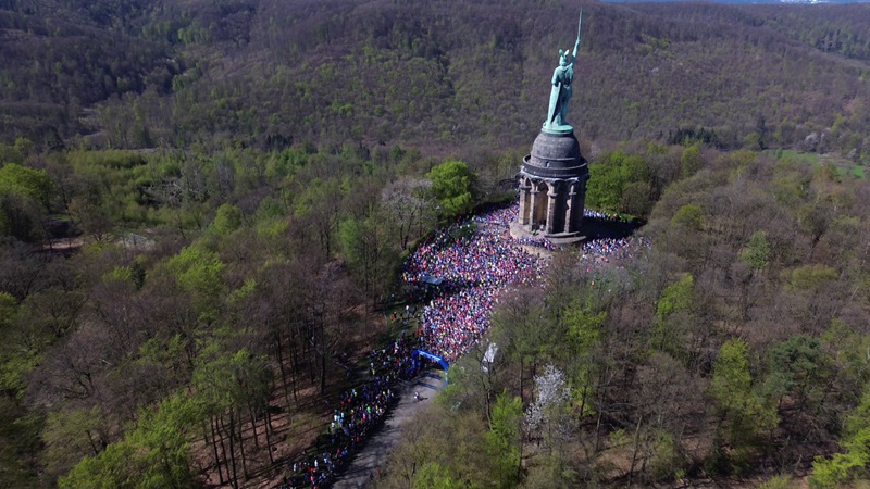 Veränderte Öffnungszeiten am Hermannsdenkmal zum Hermannslauf