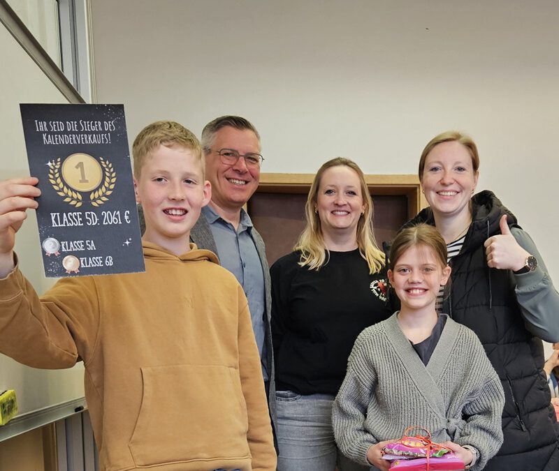 Charity am HVG: 6200 Euro durch Verkauf der HVG-Weihnachtskalender