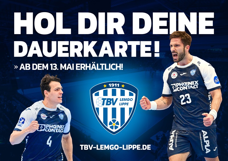 TBV Lemgo Lippe startet Dauerkartenverkauf für die Saison 2025/26 ab 13. Mai