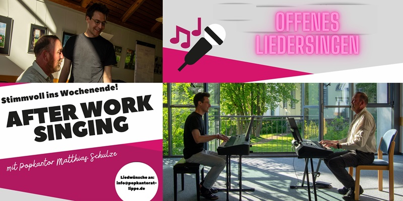 Afterwork-Singing des Popkantorates Lippe in Blomberg