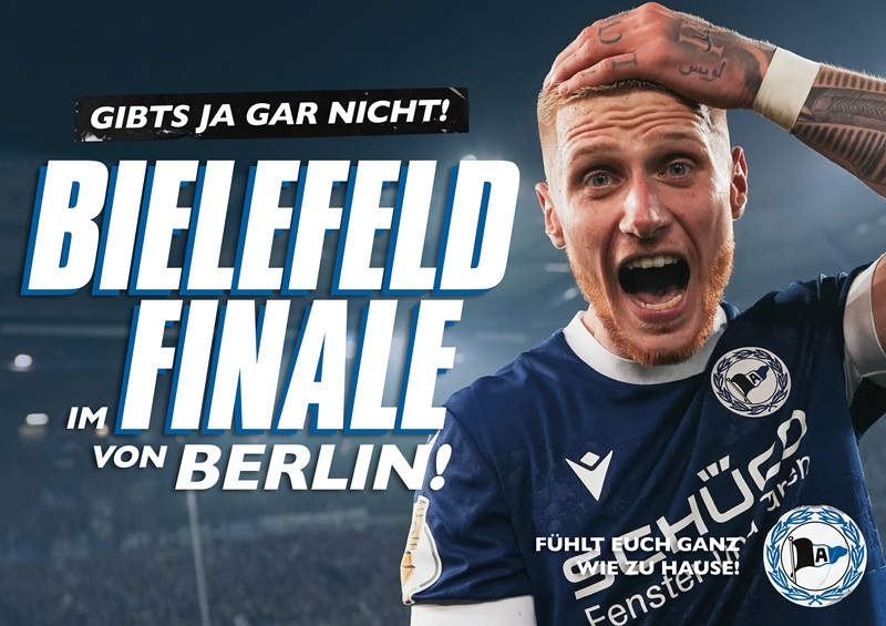 Arminia Bielefeld launcht Landingpage zum Pokalfinale