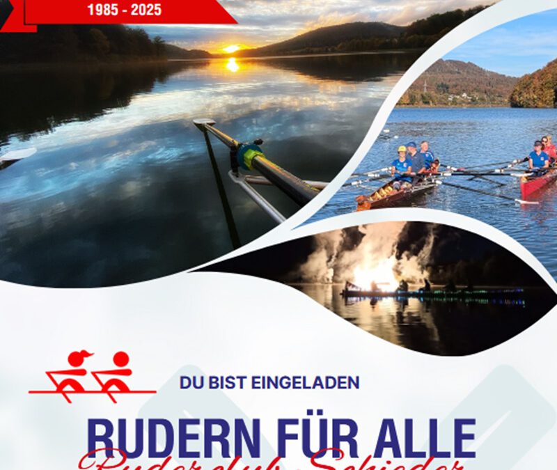 Rudern für alle – Ruderclub Schieder lädt zum 40-Jährigen