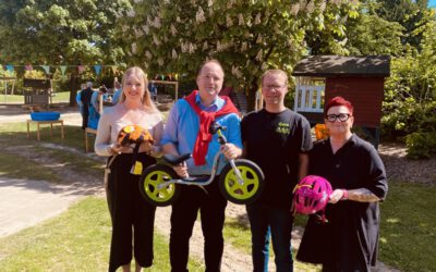 Einweihung des neuen Spielplatzes im Familienzentrum Zauberblume