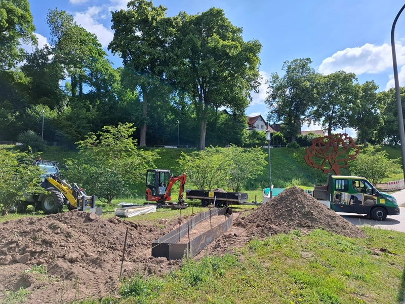Neue Blühbeete im Nelkenpark Blomberg setzen florale Akzente