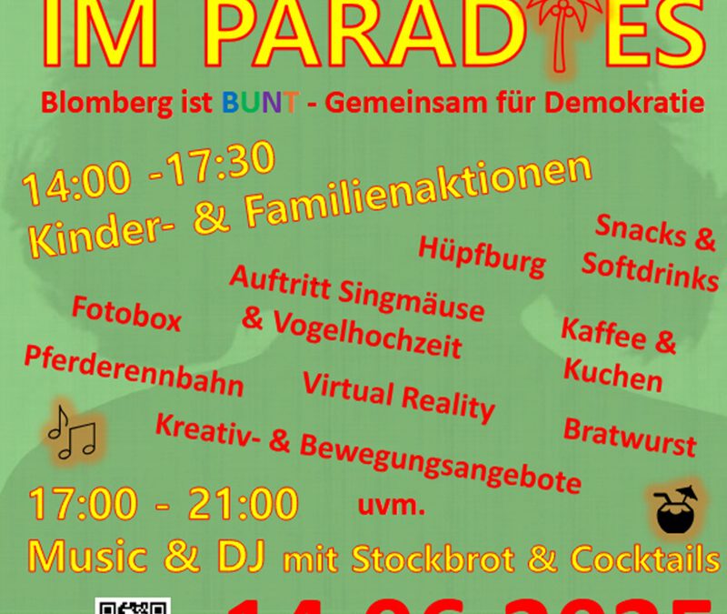 Blomberg ist BUNT – Sommerfest im Paradies