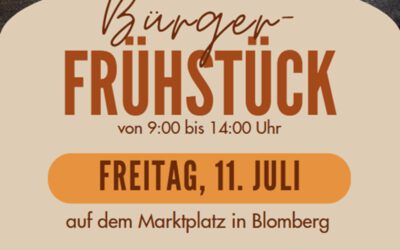 Bürgerfrühstück auf dem Blomberger Wochenmarkt