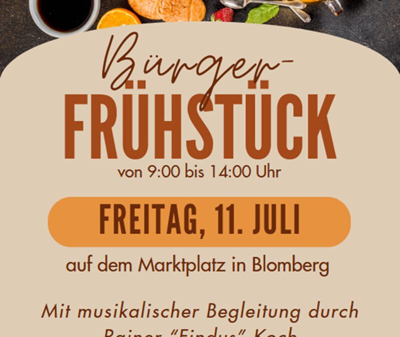 Bürgerfrühstück auf dem Blomberger Wochenmarkt