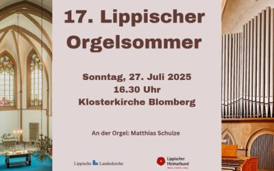 Lippischer Orgelsommer in der Klosterkirche Blomberg