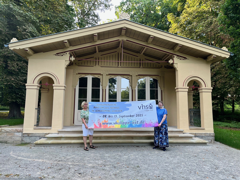 Vielfalt erleben – die VHS lädt zur Schnupperwoche im Schlosspark Schieder-Schwalenberg ein