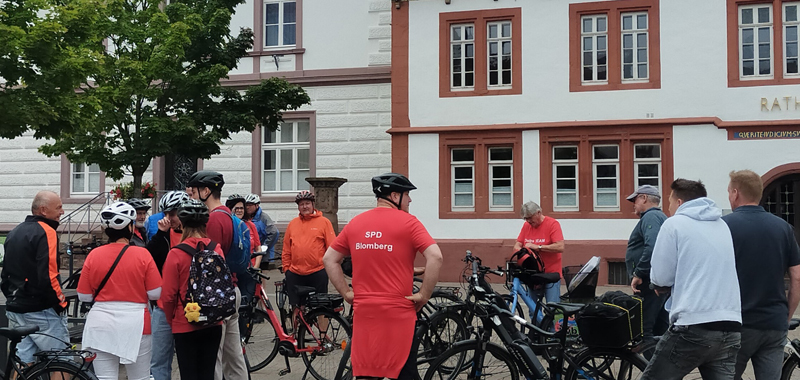 Sonntag zum dritten Abschnitt der Tour de Blomberg mit Bürgermeister Christoph Dolle