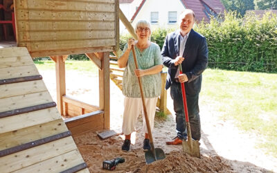 Spielplatz der Kita Steinkuhle erstrahlt in neuem Glanz