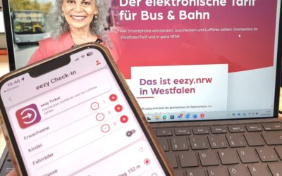 Fünf Euro Guthaben für Bus- und Bahnfahrten mit eezy.nrw