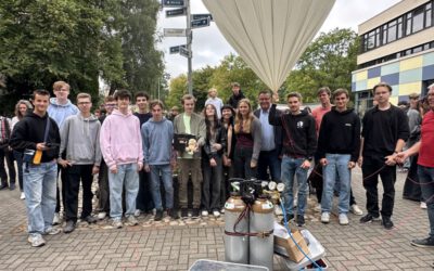 Schülerprojekt „Stratoflight“ schickt den Leo-Löwen an den Rand des Weltalls