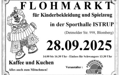 Anmeldung für Flohmarkt in der Mehrzweckhalle Istrup