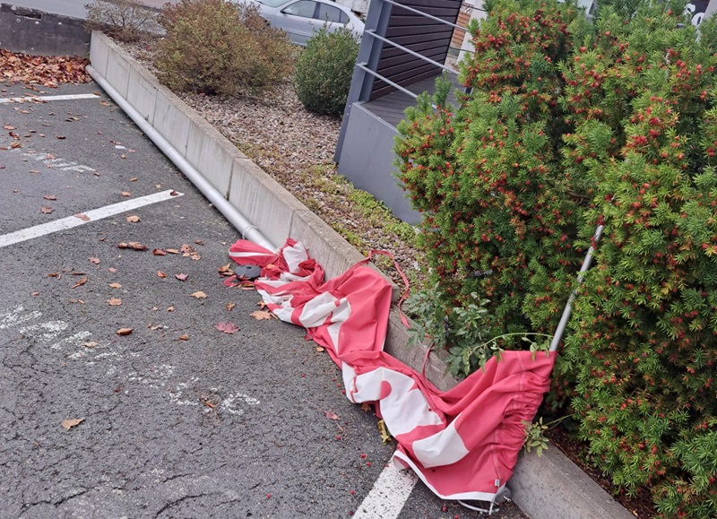 Vandalismus beim Nahkauf Blomberg