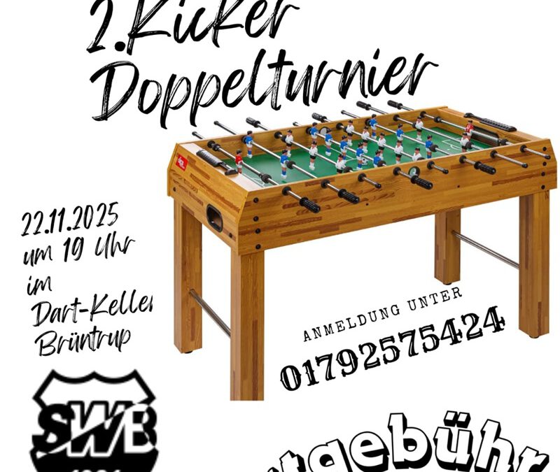 SW Brüntrup lädt zum Kicker Turnier