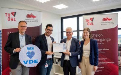 TH OWL stärkt Netzwerk mit dem VDE: Professor Dr. Krini zum Vertrauensdozenten ernannt