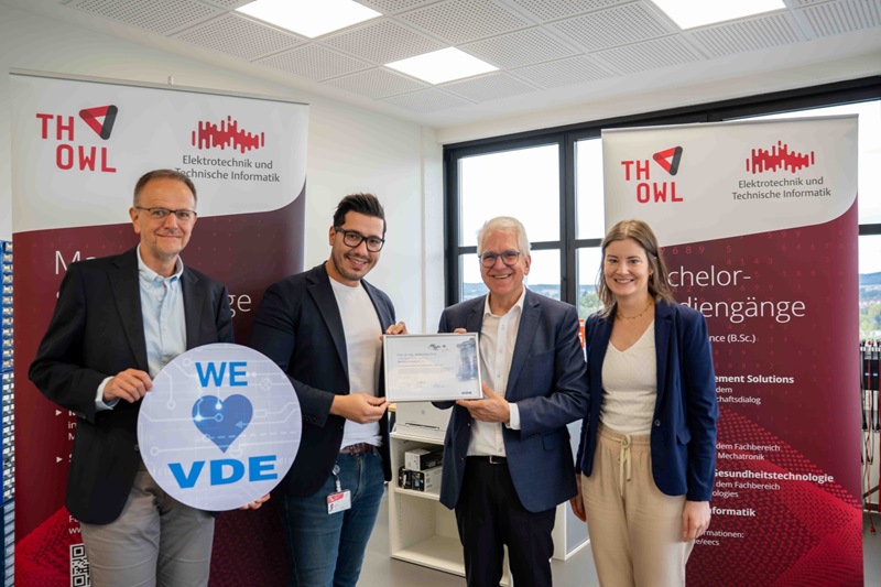 TH OWL stärkt Netzwerk mit dem VDE: Professor Dr. Krini zum Vertrauensdozenten ernannt