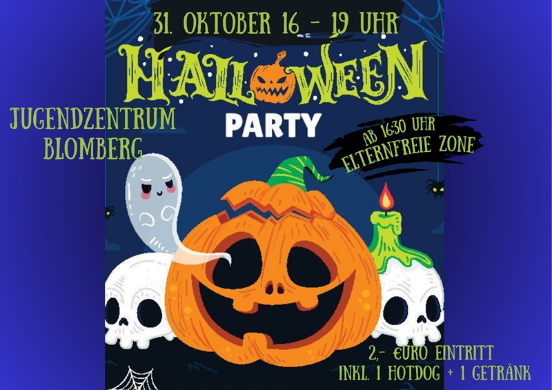 Gruseliges Vergnügen im Jugendzentrum: Halloween-Party am 31. Oktober