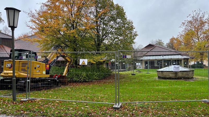 Wartungsarbeiten an den CO2-Mofetten im Kurpark Bad Meinberg