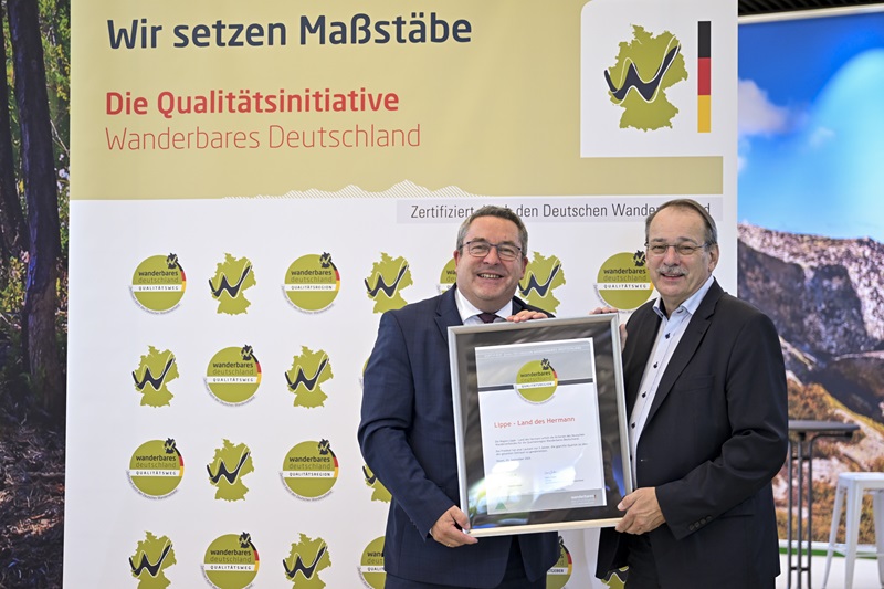 Erfolgreiche Rezertifizierung: „Lippe – Land des Hermann“ bleibt Wander-Qualitätsregion