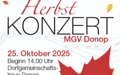 MGV Donop lädt zum „Herbst KONZERT“