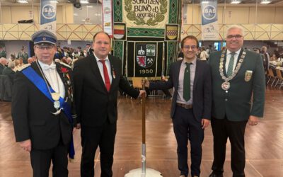 Banner des Westfälischen Schützenbundes geht an die Nelkenstadt