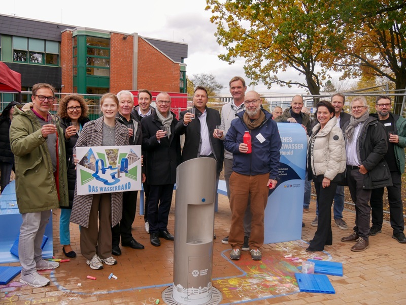 Neuer Trinkwasserbrunnen eingeweiht