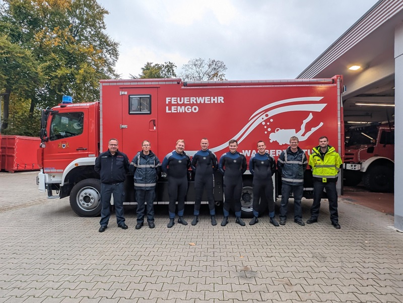 Prüfung zum Feuerwehrtaucher