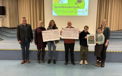 2000 Euro Spende durch Verkauf der HVG-Weihnachtskalender