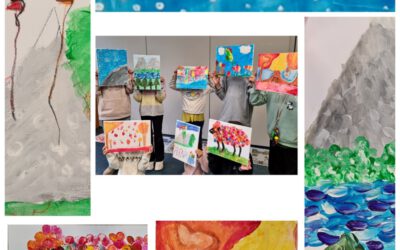 Malaktion mit Dozentin Sabine Diedrich