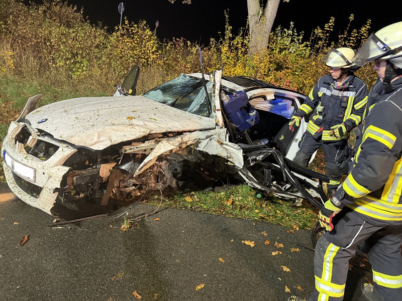 Blomberger bei Alleinunfall schwer verletzt