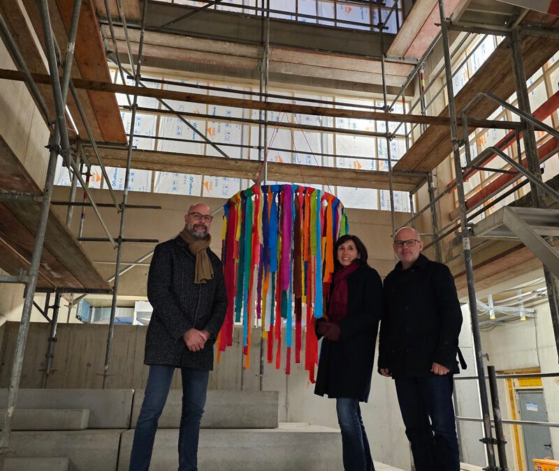 Richtfest: Der Neubau für die Realschule kommt gut voran