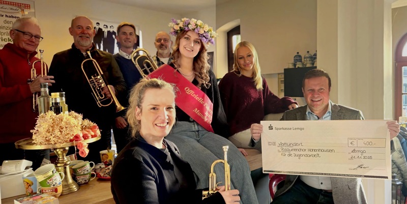 Posaunenchor Hohenhausen erhält 400 Euro Spende