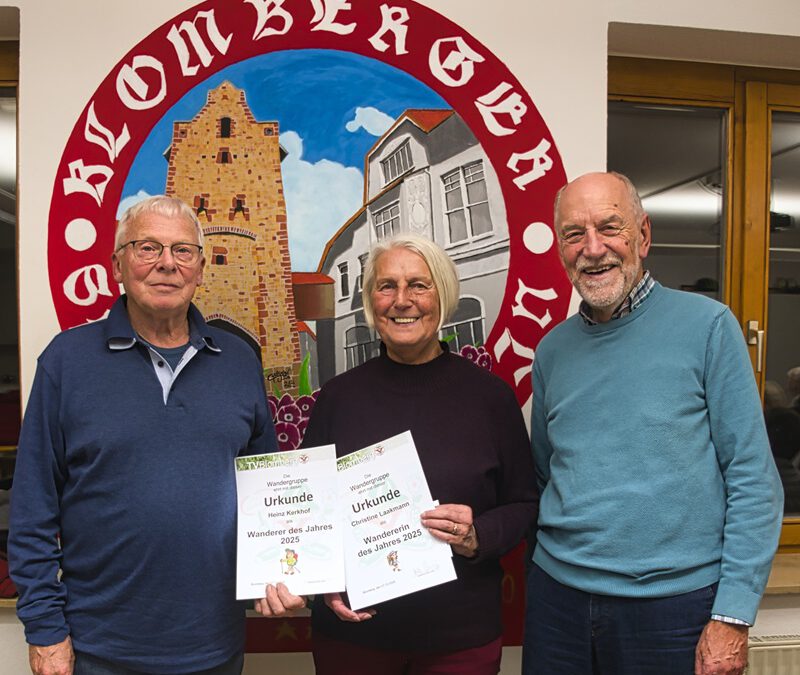 Christine Laakmann und Heinz Kerkhof Wanderer des Jahres 2025